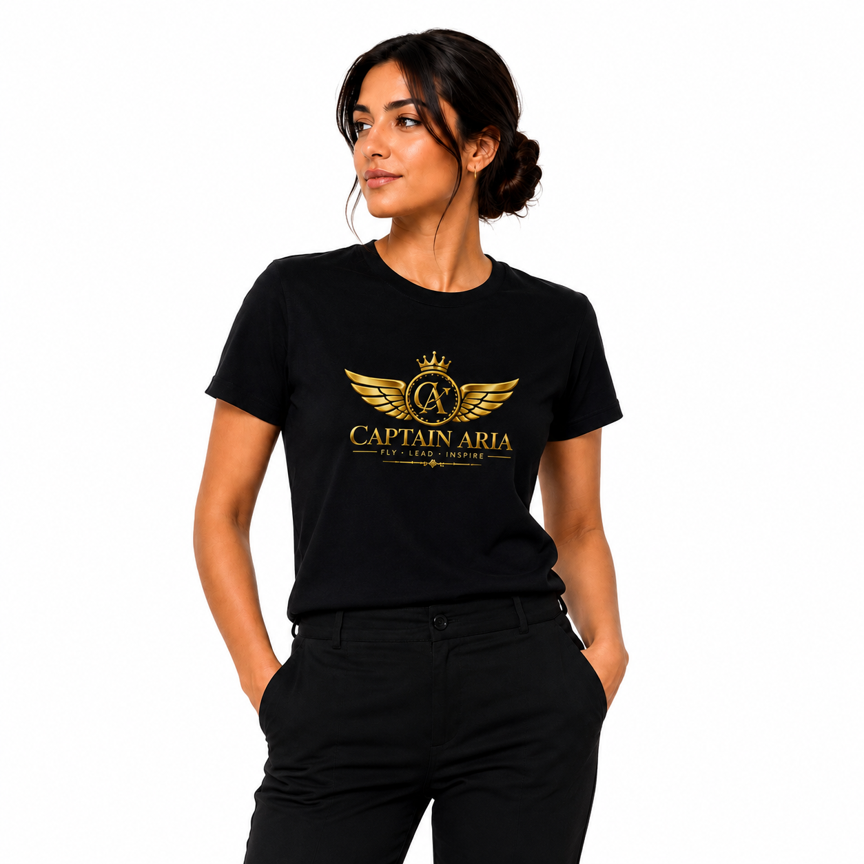 Captain Aria Signature Unisex Classic Tee – Fly • Lead • Inspire