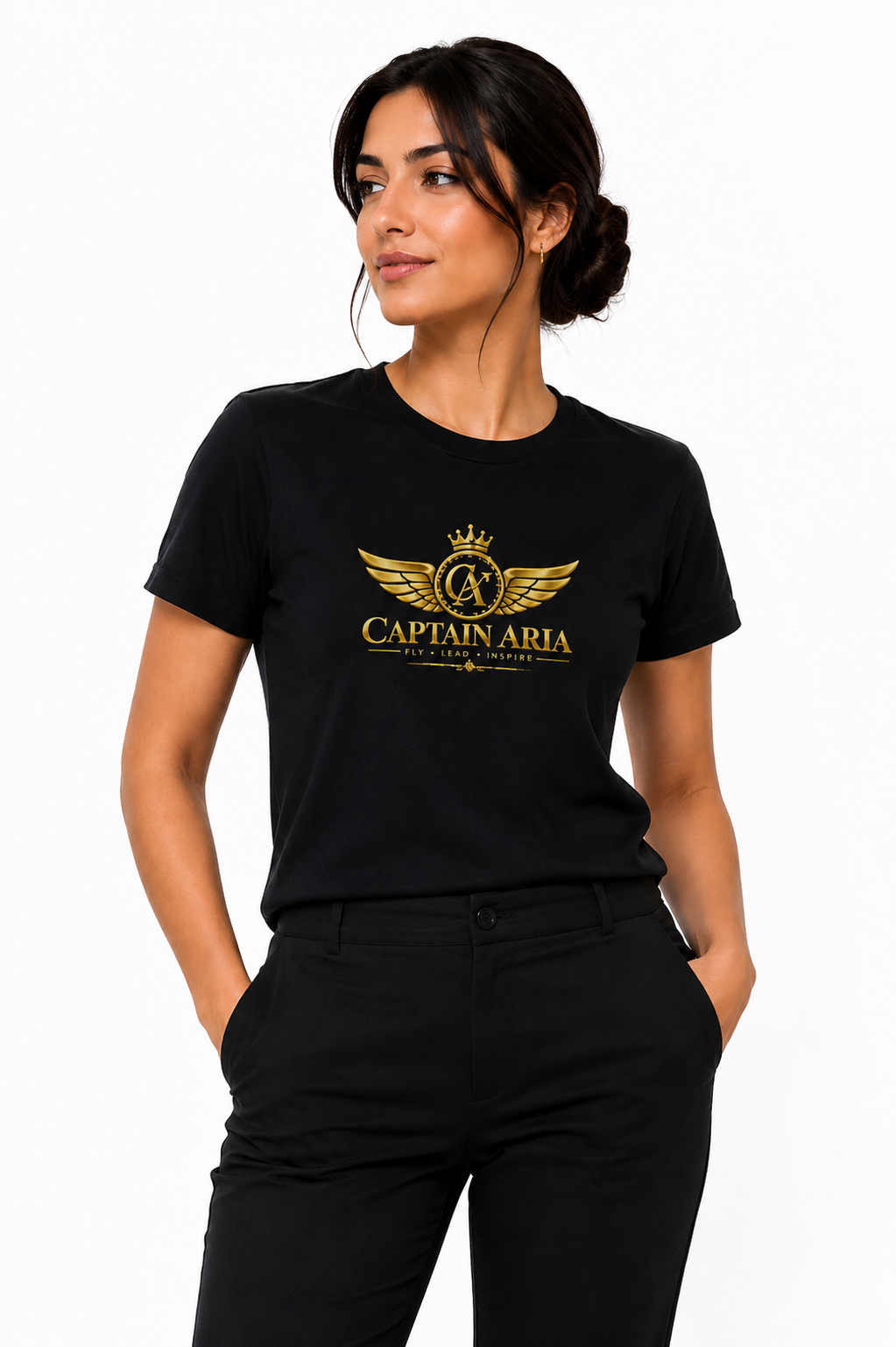 Captain Aria Signature Unisex Classic Tee – Fly • Lead • Inspire