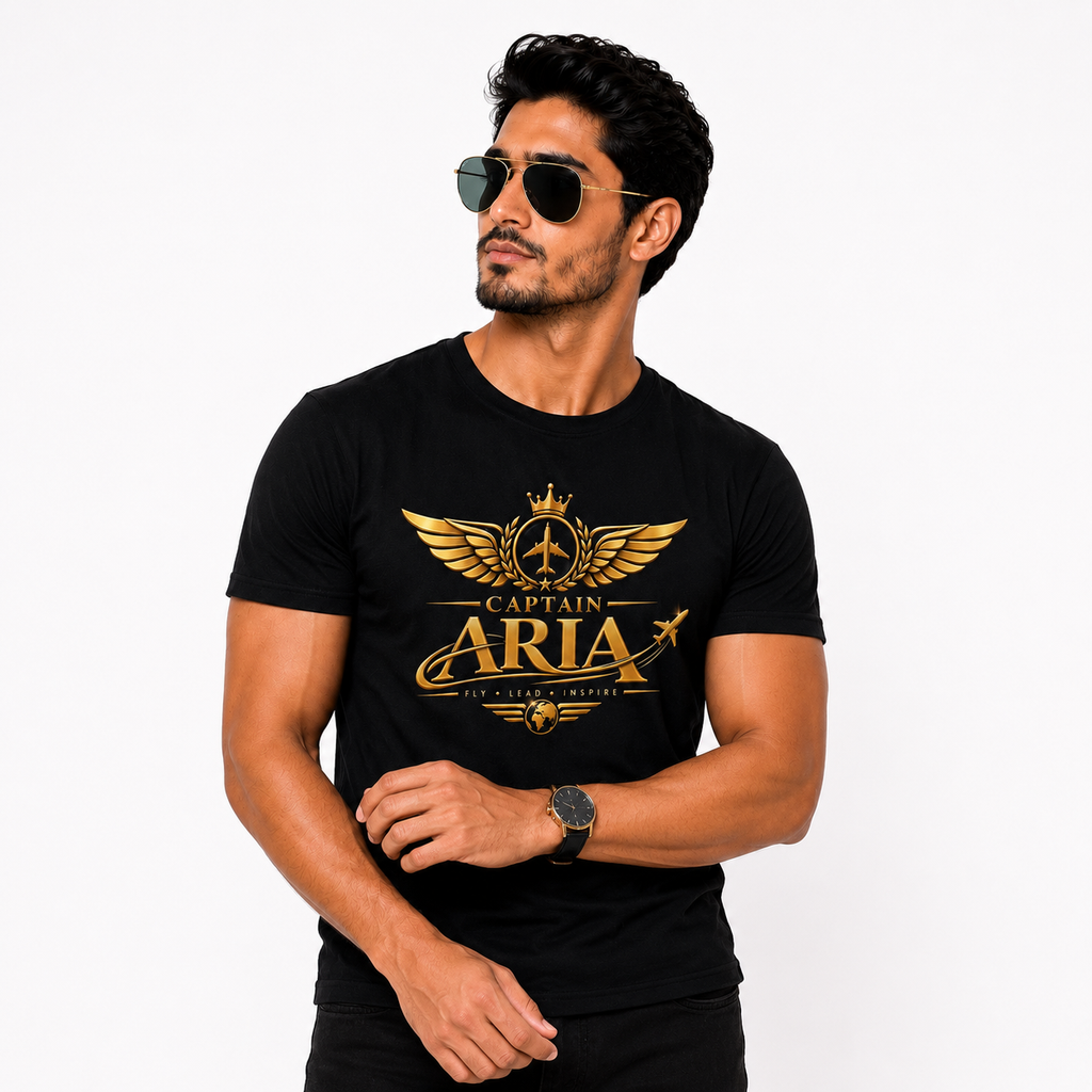 Captain Aria Aviation T-Shirt – Fly • Lead • Inspire | Unisex Classic Tee